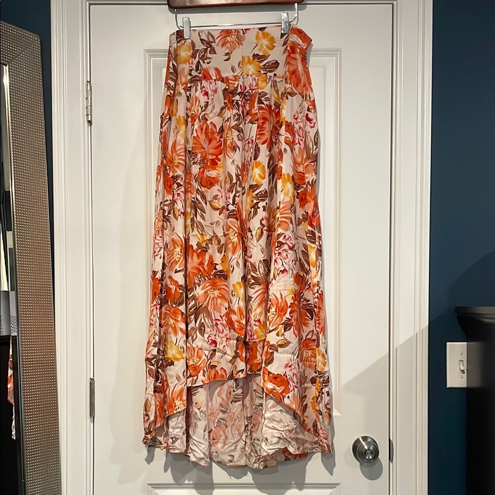 Petal + Pup High-Low A-Line Maxi Skirt for Resort Wear